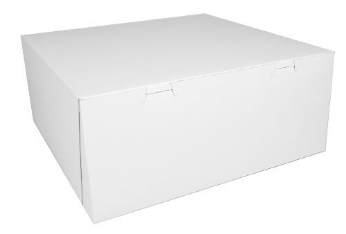 Product Cover Southern Champion Tray 0993 Premium Clay Coated Kraft Paperboard White Non-Window Lock Corner Bakery Box, 14