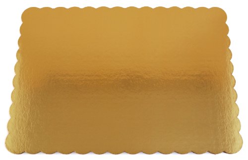 Product Cover Southern Champion Tray 1665 Sturdy Corrugated Double Wall Cake Pad, Half Sheet, Gold Metallic, Greaseproof, 19