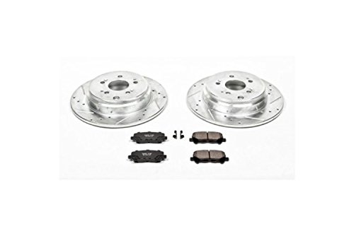 Product Cover Power Stop K4685 Rear Brake Kit with Drilled/Slotted Brake Rotors and Z23 Evolution Ceramic Brake Pads
