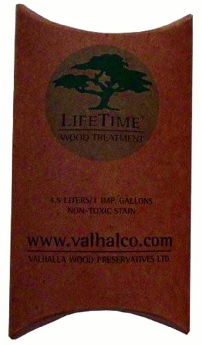 Product Cover Valhalla Wood Preservative 1-Gallon Eco Friendly Non Toxic Lifetime Wood Treatment Pouch