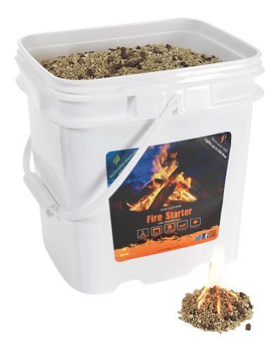 Product Cover InstaFire Granulated Fire Starter, All Natural, Eco-Friendly, Lights up to 500 Total Fires in Any Weather, Awarded 2017 Fire Starter Of The Year, 4-Gallon Bucket