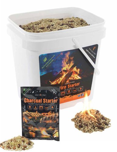 Product Cover InstaFire Charcoal Briquette Fire Starter Pouches for Grills, Smokers, More - Chemical Free, Awarded 2011 Innovative Product Of The Year, 2-Gallon Bucket