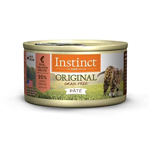 Product Cover Instinct Original Grain Free Real Salmon Recipe Natural Wet Canned Cat Food by Nature's Variety, 3 oz. Cans (Case of 24)