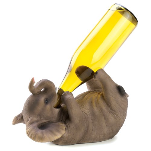 Product Cover Gifts & Decor 12615 Playful Elephant Wine Holder, Multicolor