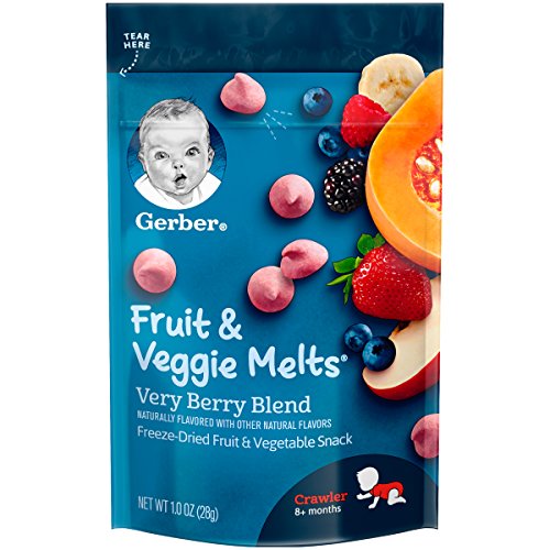 Product Cover Gerber Fruit and Veggie Melts, Very Berry Blend, 1 Ounce (Pack of 7)