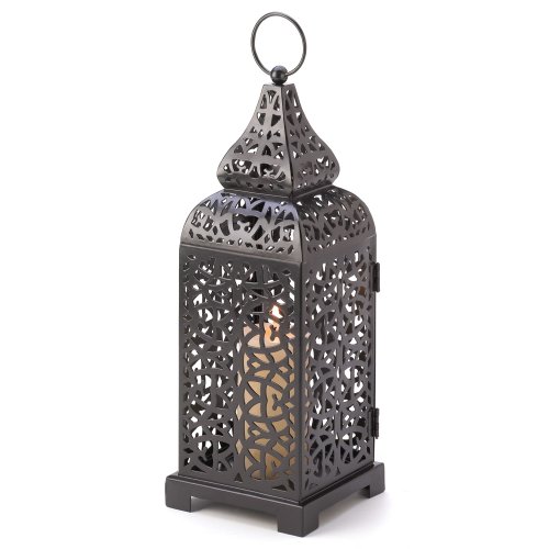 Product Cover Gifts & Decor Moroccan Temple Tower Candle Holder Hanging Lantern