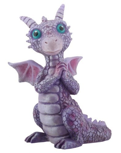 Product Cover YTC 3.75 Inch Cold Cast Resin Purple and Pink Baby Dragon Figurine