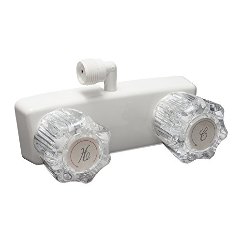 Product Cover Dura Faucet DF-SA100A1-WT RV Shower Faucet Valve Diverter for Exterior Shower Boxes (White)