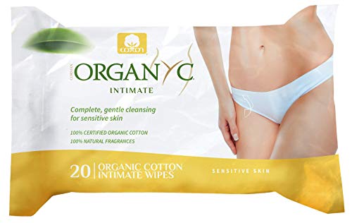 Product Cover Organyc 100% Organic Cotton Intimate Wet Wipes, 20 Count