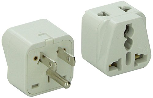 Product Cover CKITZE BA5-2PK 2 in 1 Grounded Universal to USA Plug Adapter, 2 Pack (Type B)