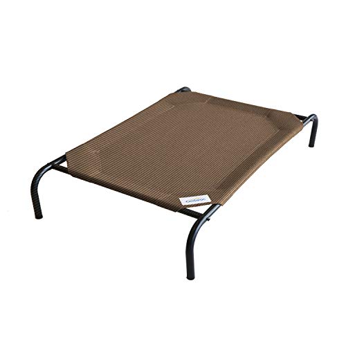 Product Cover Coolaroo The Original Elevated Pet Bed, Large, Nutmeg