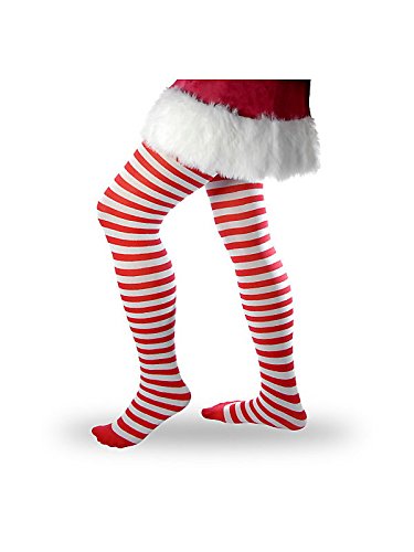 Product Cover Forum Novelties Women's Striped Tights - Red and White