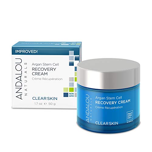Product Cover Andalou Naturals Argan Stem Cell Recovery Cream, 1.7 oz, For Oily or Overreactive Skin, Helps Clarify & Cleanse Pores for Glowing Skin