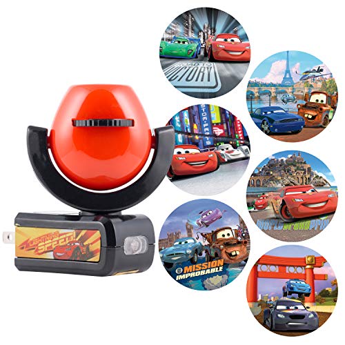 Product Cover Projectables LED Night Light, Plug-in, Dusk-to-Dawn, for Kids, Lightning McQueen, Mater, Holly on Ceiling, Wall, or Floor, 11740, Cars | 6-Image