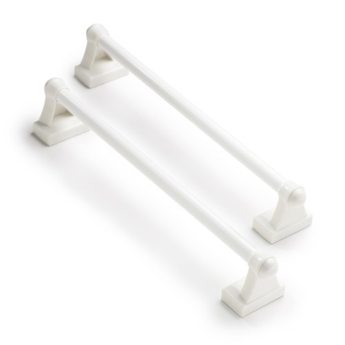 Product Cover Magne Rod 00112 Sash Magnetic Café Rods, White, 8.75-Inch to 15.75-Inch