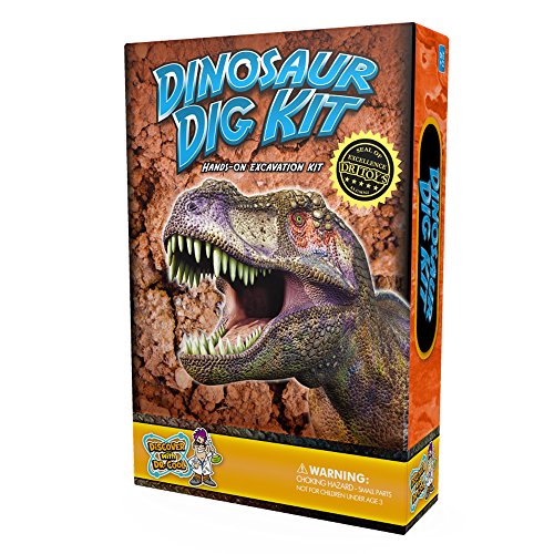 Product Cover Discover with Dr. Cool Dinosaur Dig Kit - Excavate 3 Genuine Dino Specimens!