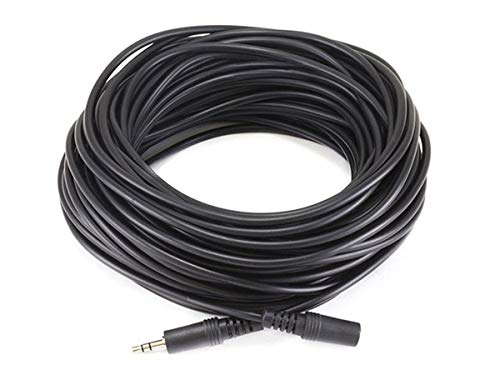 Product Cover Monoprice 100652 75-Feet 3.5mm Stereo Plug/Jack M/F Cable, Black