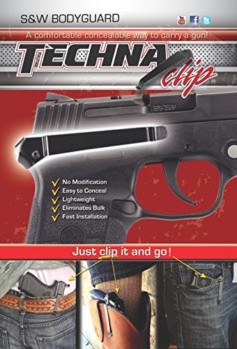 Product Cover Techna Clip - Smith and Wesson Bodyguard .380 - Conceal Carry  Belt Clip (Right-Side)