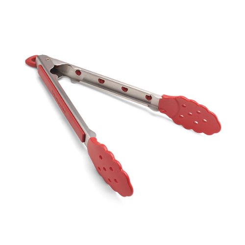 Product Cover KitchenAid Stainless Steel Nylon Tipped Tongs, Red