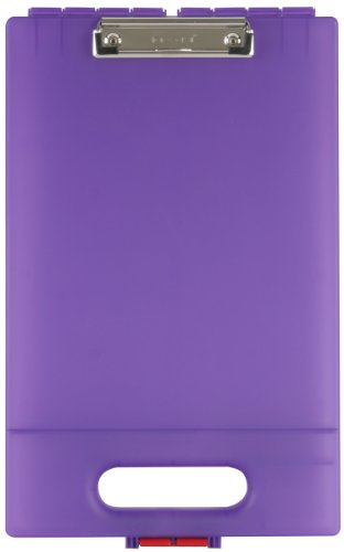 Product Cover Dexas Clipcase Storage Clipboard with Handle, Purple
