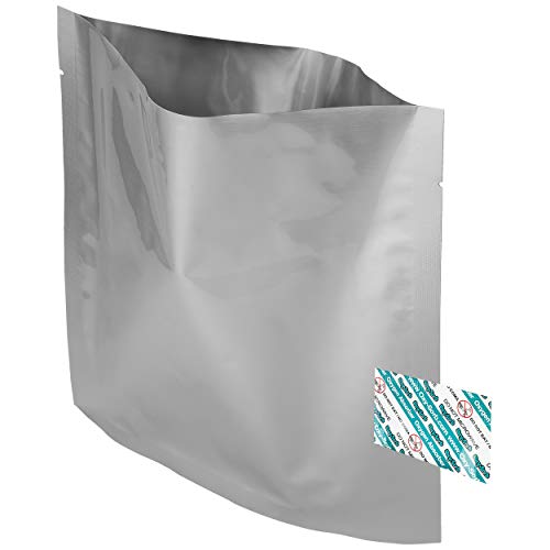 Product Cover 20 - 1 Quart Mylar Bags & Oxygen Absorbers for Dried Food & Long Term Storage by Dry-Packs!