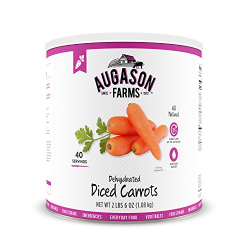 Product Cover Augason Farms Dehydrated Diced Carrots 2 lbs 6 oz No. 10 Can