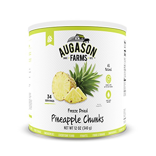 Product Cover Augason Farms Freeze Dried Pineapple Chunks 12 oz No. 10 Can