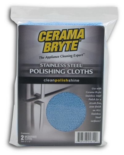 Product Cover Cerama Bryte Stainless Steel Polishing Cloths (Pack of 2)