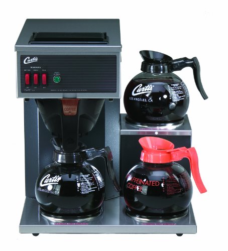 Product Cover Wilbur Curtis Commercial Pourover Coffee Brewer 64 Oz Coffee Brewer, 3 Station, 2 Lower, 1 Upper Warmer - Coffee Maker with Fast-Brewing System - CAFE3DB10A000 (Each)