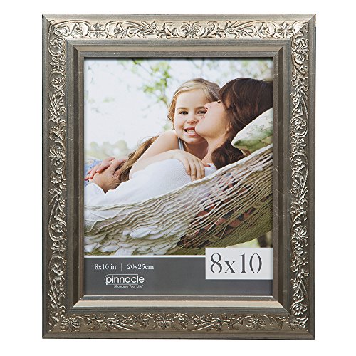 Product Cover Pinnacle Frames and Accents 8x10 Antique Champagne Ornate Tabletop or Wall Frame
