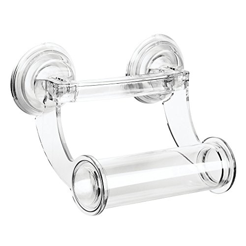 Product Cover InterDesign Power Lock Toilet Paper Holder - Suction Roll Dispenser for Bathroom, Clear