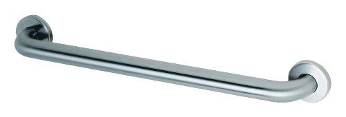 Product Cover Bobrick 6806.99x42 304 Stainless Steel Straight Grab Bar with Concealed Mounting Snap Flange, Peened Gripping Surface Satin Finish, 1-1/2