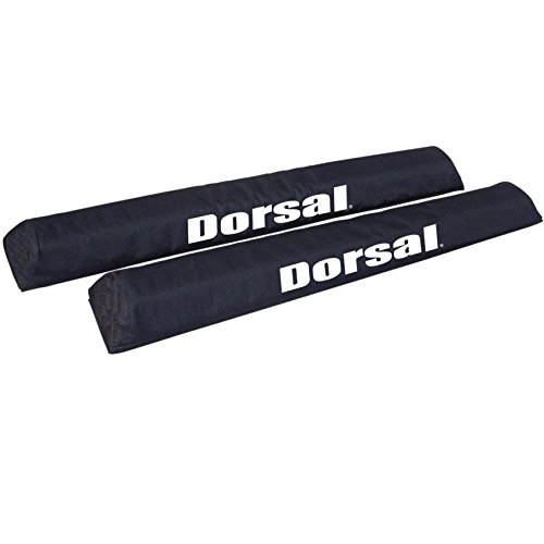Product Cover DORSAL Aero Crossbar Roof Rack Pads for Car Surfboard Kayak SUP Snowboard Racks 28 Inch Long [Pair]