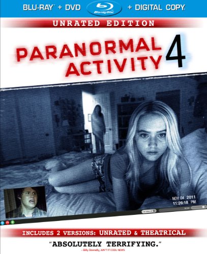 Product Cover Paranormal Activity 4: Unrated Edition/Rated Version (Blu-ray/DVD Combo + Digital Copy + UltraViolet)