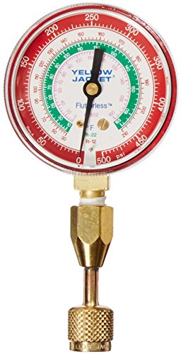 Product Cover Yellow Jacket 40331 Red Pressure Gauge with 19110 Quick Coupler