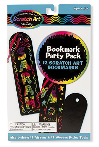 Product Cover Melissa & Doug Scratch Art Bookmark Party Pack Activity Kit - The Original (12 Bookmarks, Great Gift for Girls and Boys - Best for 4, 5, 6 Year Olds and Up)
