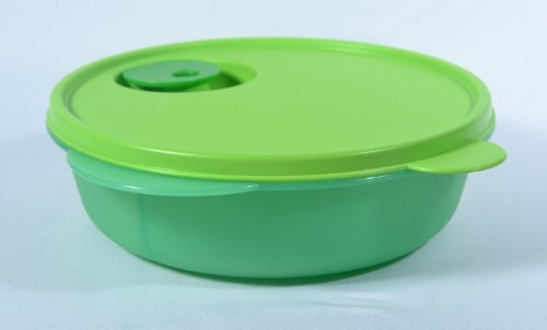 Product Cover Tupperware Crystalwave Divided Lunch Box in Green