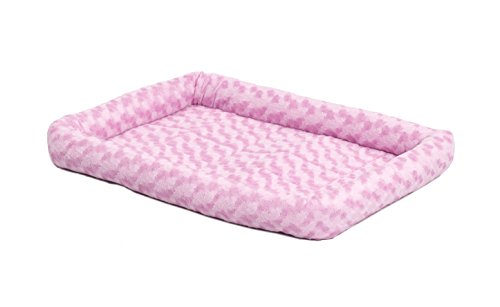 Product Cover 18L-Inch Pink Dog Bed or Cat Bed w/ Comfortable Bolster | Ideal for 