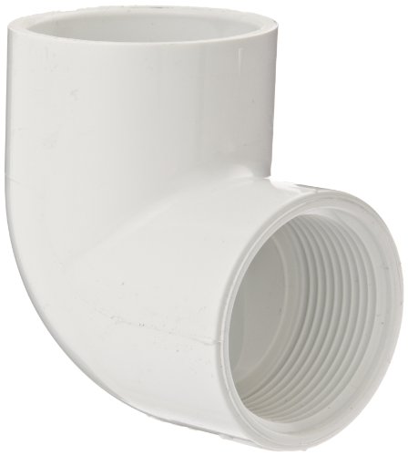 Product Cover Spears 407 Series PVC Pipe Fitting, 90 Degree Elbow, Schedule 40, White, 3/4