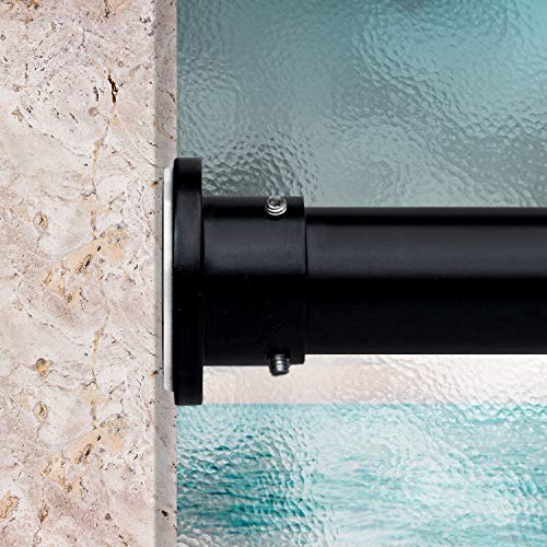 Product Cover RoomDividersNow Premium Tension Curtain Rod, 80in-120in (Black)