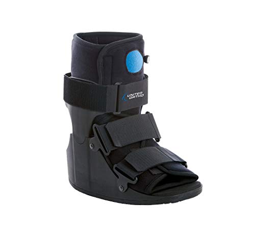 Product Cover United Ortho Short Air Cam Walker Fracture Boot, Medium, Black