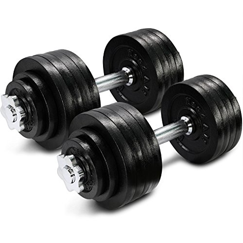 Product Cover Yes4All Adjustable Dumbbells - 105 lb Dumbbell Weights (Pair)