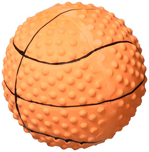 Product Cover Boss Pet 52532 Assorted Latex Basketball Dog Toy with Squeaker