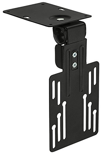 Product Cover Mount-It! MI-LCDCM Kitchen Under Cabinet Mount TV Ceiling Mount Folding Bracket, 90 Degree Tilt, Fold Down, Swivel for 13 to 23 inch LCD, TV, LED, Monitor, Flat Screens up to VESA 100x100