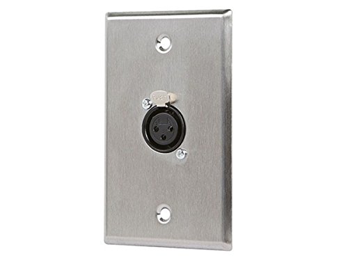 Product Cover Monoprice 107396 XLR Female 3 -Pin One-Port Zinc Alloy Wall Plate