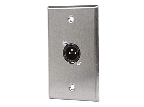 Product Cover Monoprice 107397 XLR Male 3 -Pin One-Port Zinc Alloy Wall Plate