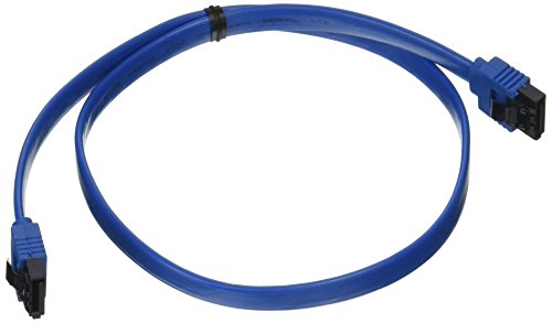 Product Cover Monoprice 108782 18-Inch SATA 6Gbps Cable with Locking Latch, Blue
