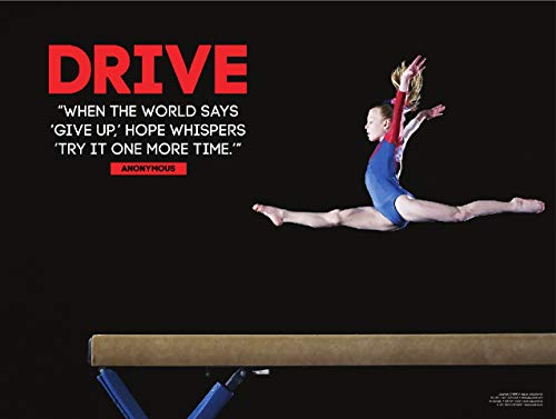 Product Cover Female Gymnastics Poster. Gymnast Inspiration & Motivation for Girl. 18