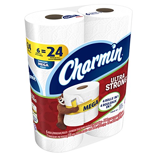 Product Cover Charmin Ultra Strong Toilet Paper 6 Mega Rolls = 24 Regular Rolls