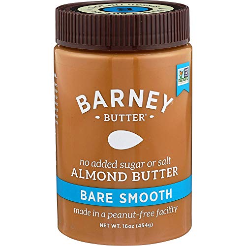 Product Cover BARNEY Almond Butter, Bare Smooth, No Sugar No Salt, Paleo, KETO, Non-GMO, Skin-Free, 16 Ounce